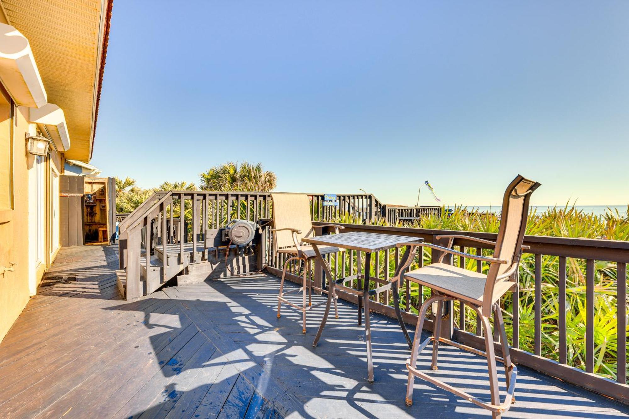 Oceanfront Oasis In Flagler Beach With Deck And Views! Extérieur photo