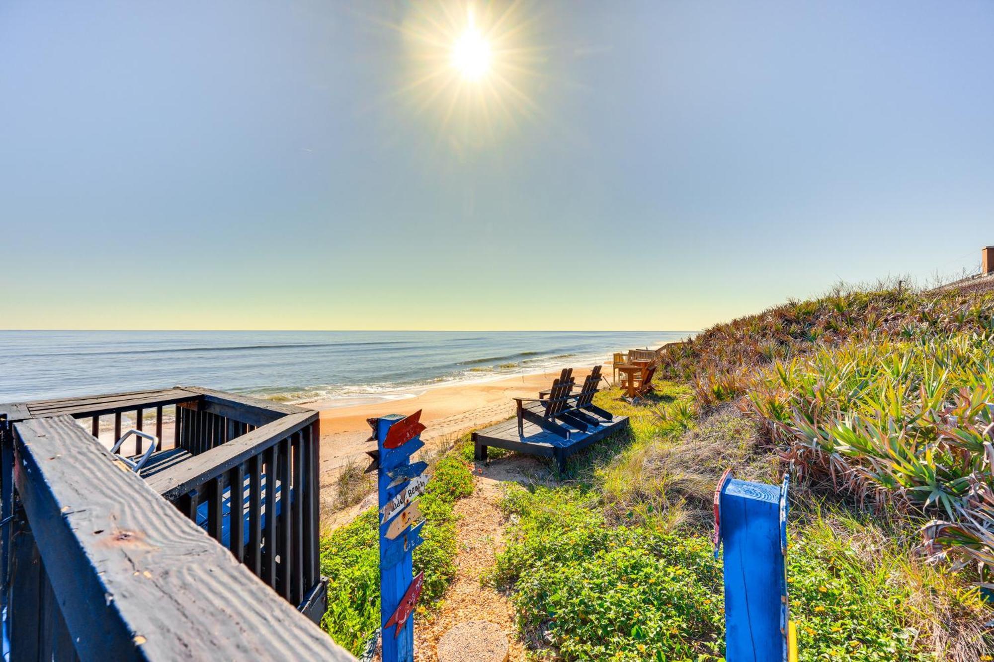 Oceanfront Oasis In Flagler Beach With Deck And Views! Extérieur photo